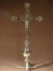 Processionnal Cross Crucifix Bronze