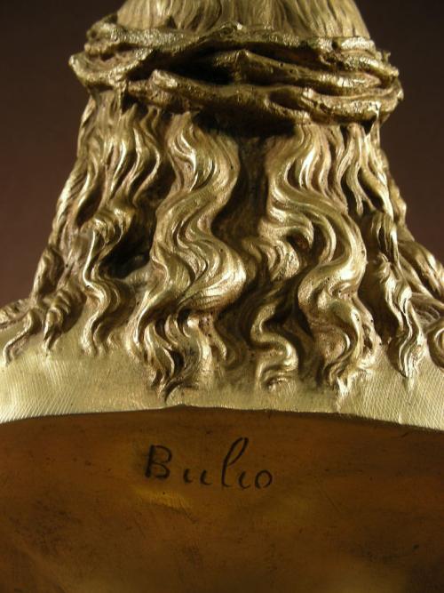 Bronze Christ Signed by BULIO (1827-1911)