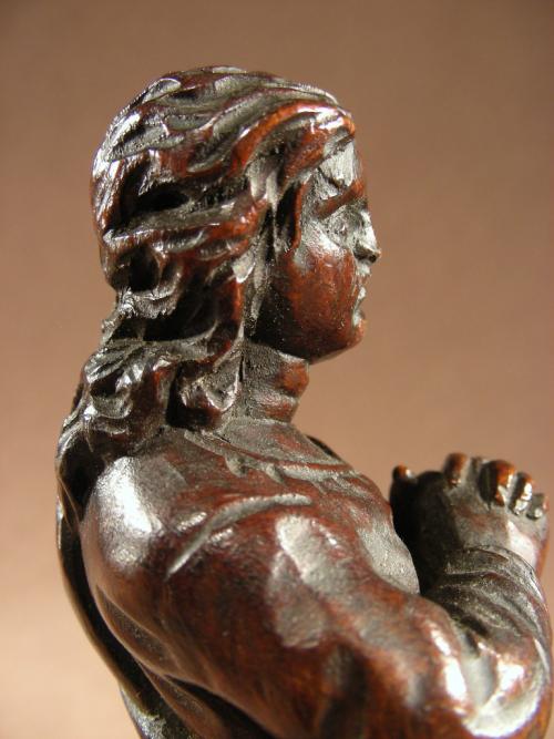 Statue Carved Wood 18 thC