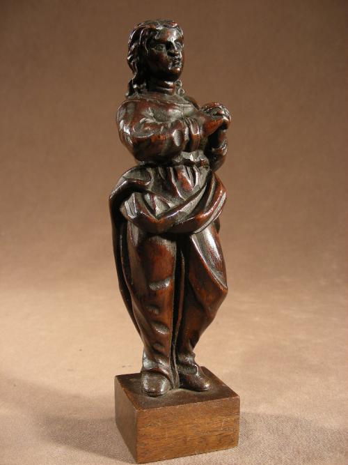 Statue Carved Wood 18 thC
