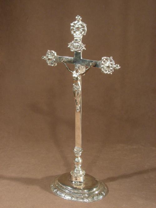 Rare crucifix 17thC.Bronze.