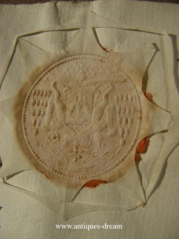 Relic EX Linteo  St Francisi De Hieronimo .With Document Authentique 1819