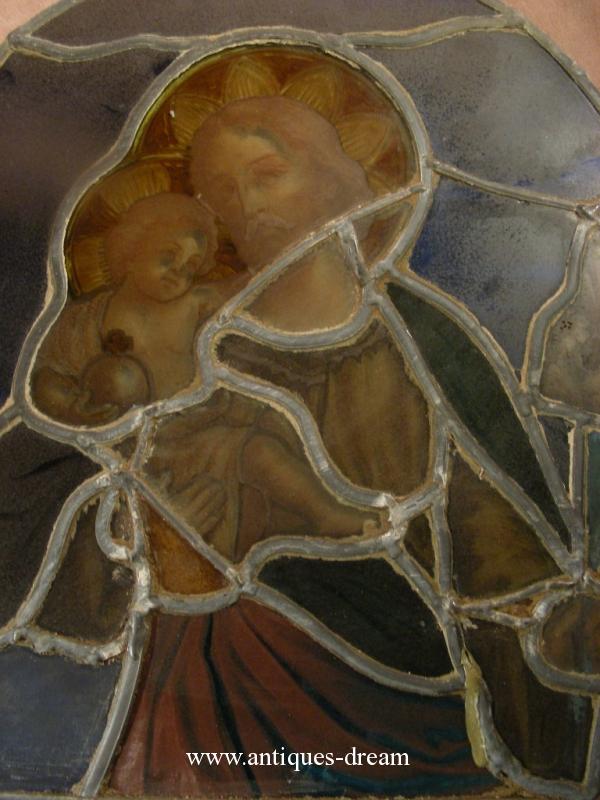 Stained Glass Window Saint Joseph et l'enfant Jésus