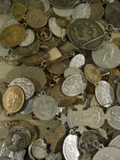 Set of Medals antique religious and cross